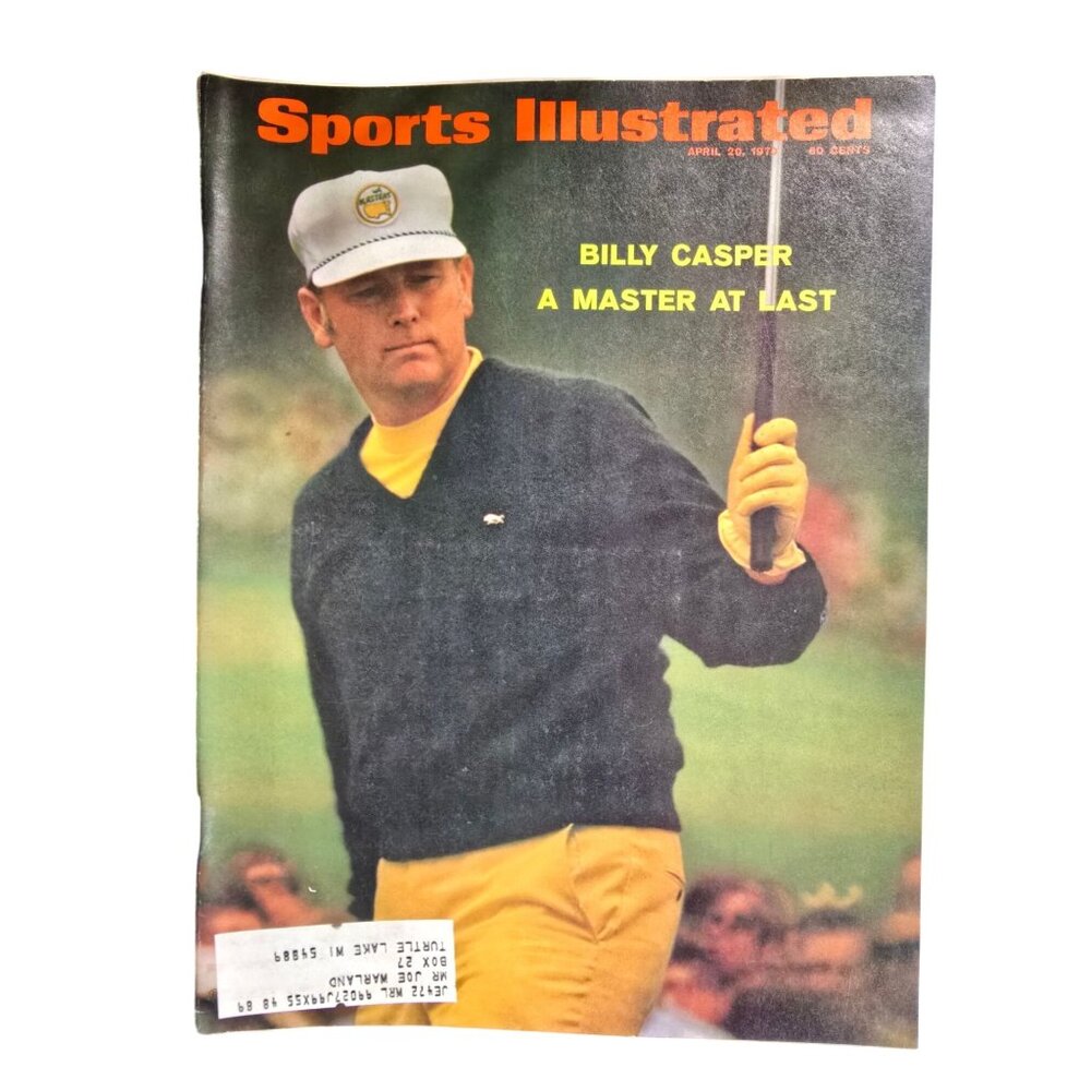 Vintage 1970 Sports Illustrated Magazine Billy Casper Golf Edition Collectible R